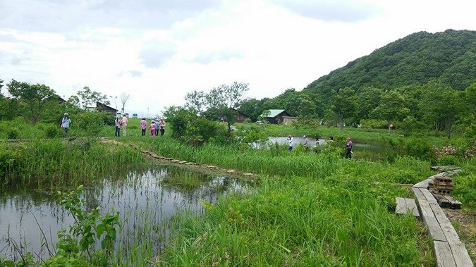 山形県酒田市 ブナの森広場 心字池周辺 鳥海高原家族旅行村